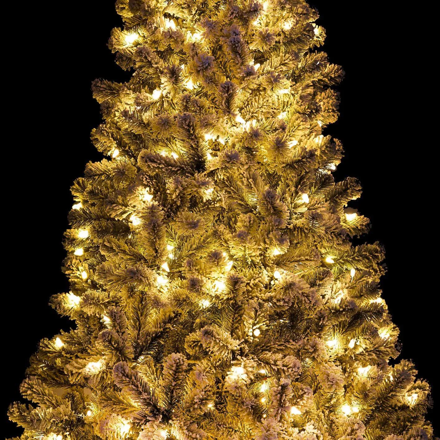 10' Prince Flock® Artificial Christmas Tree with 750 Warm White LED Lights