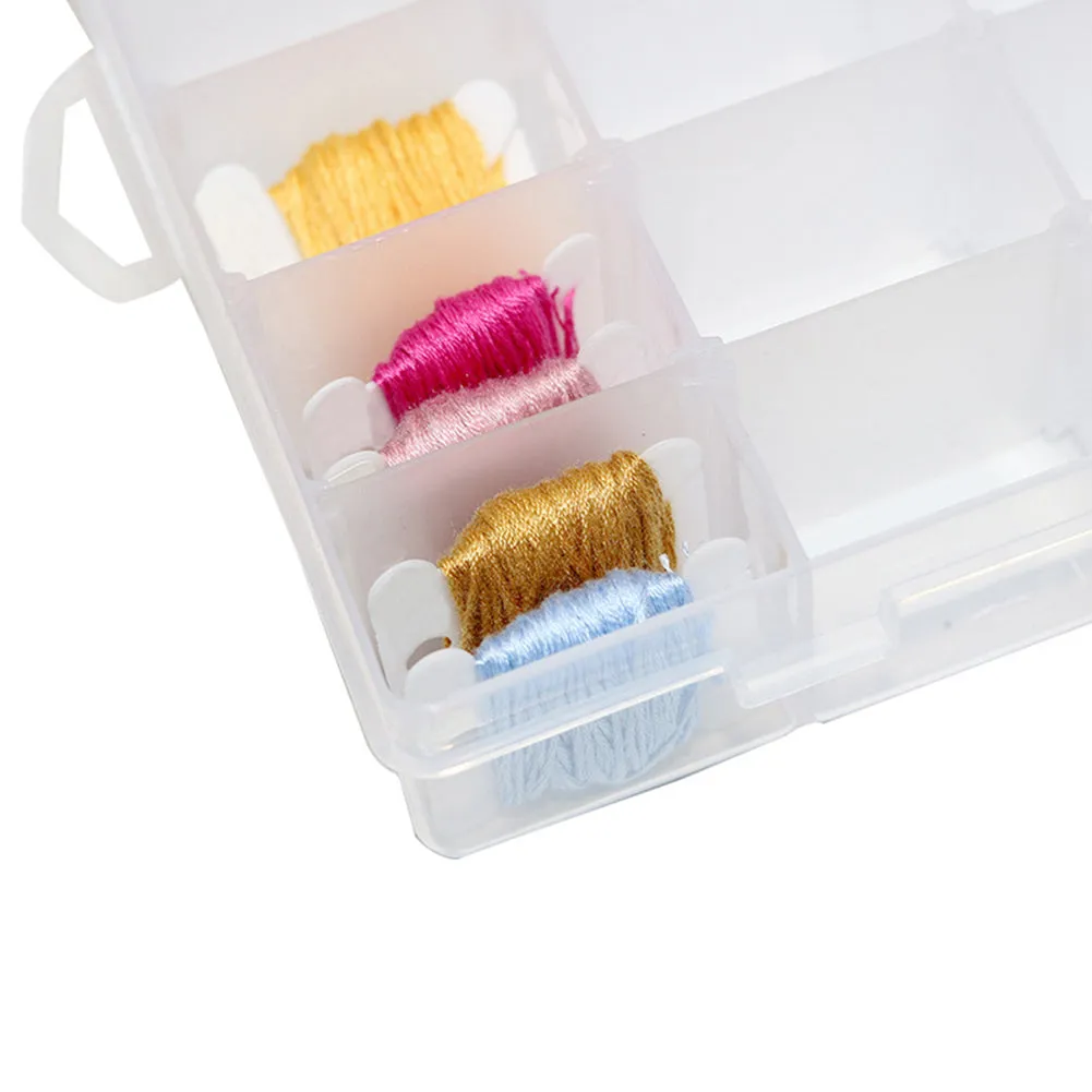 36 Grids Embroidery Floss Storage Box with Floss Bobbins DIY Sewing Tools