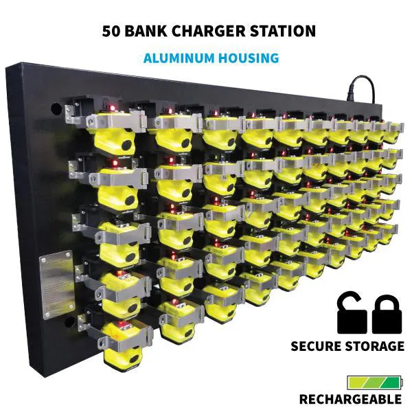 5560-CHGR50: Cap Lamp 50 Bank Charging Station