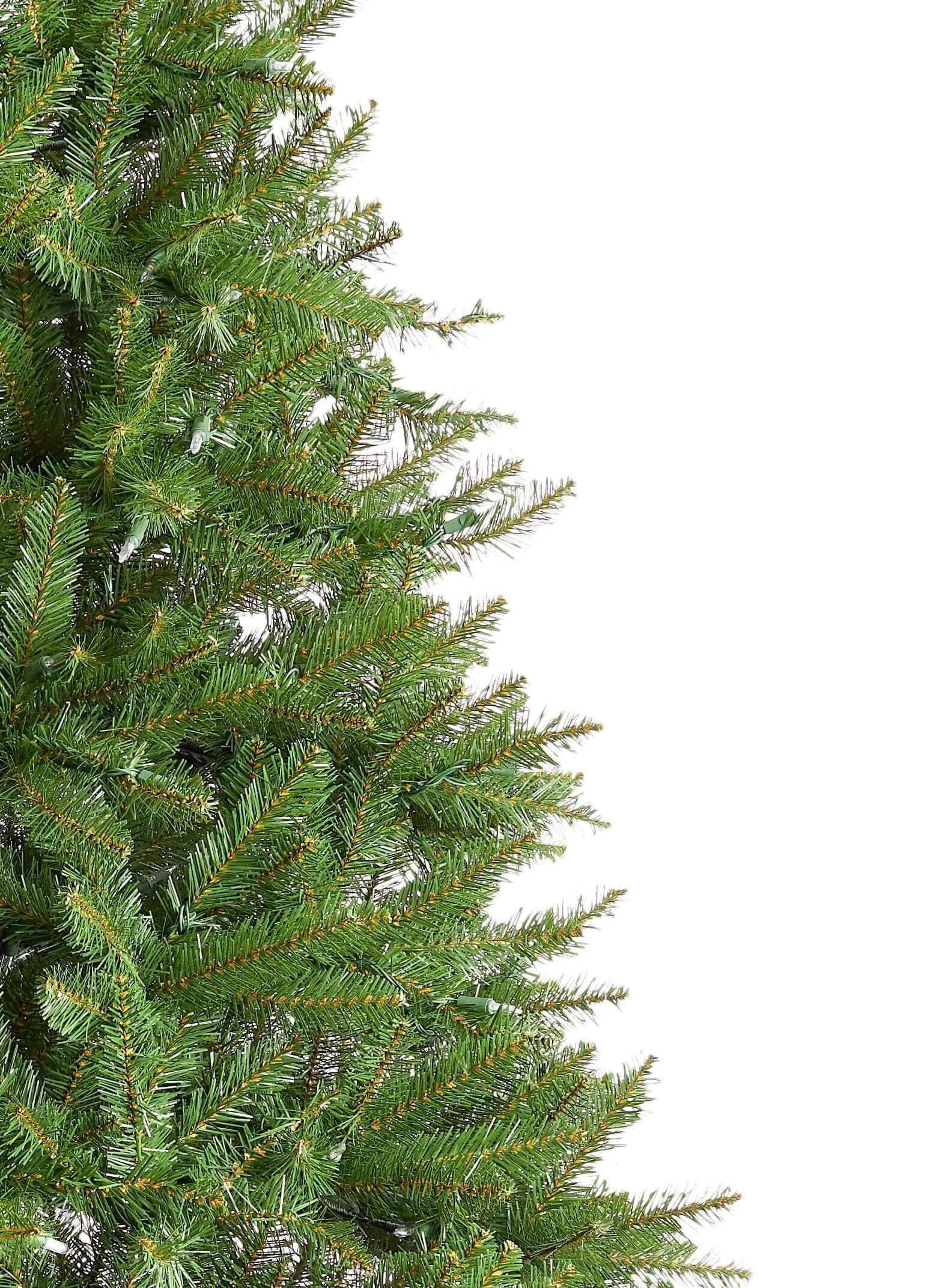 7.5' Yorkshire Fir Artificial Christmas Tree with 600 Warm White LED Lights