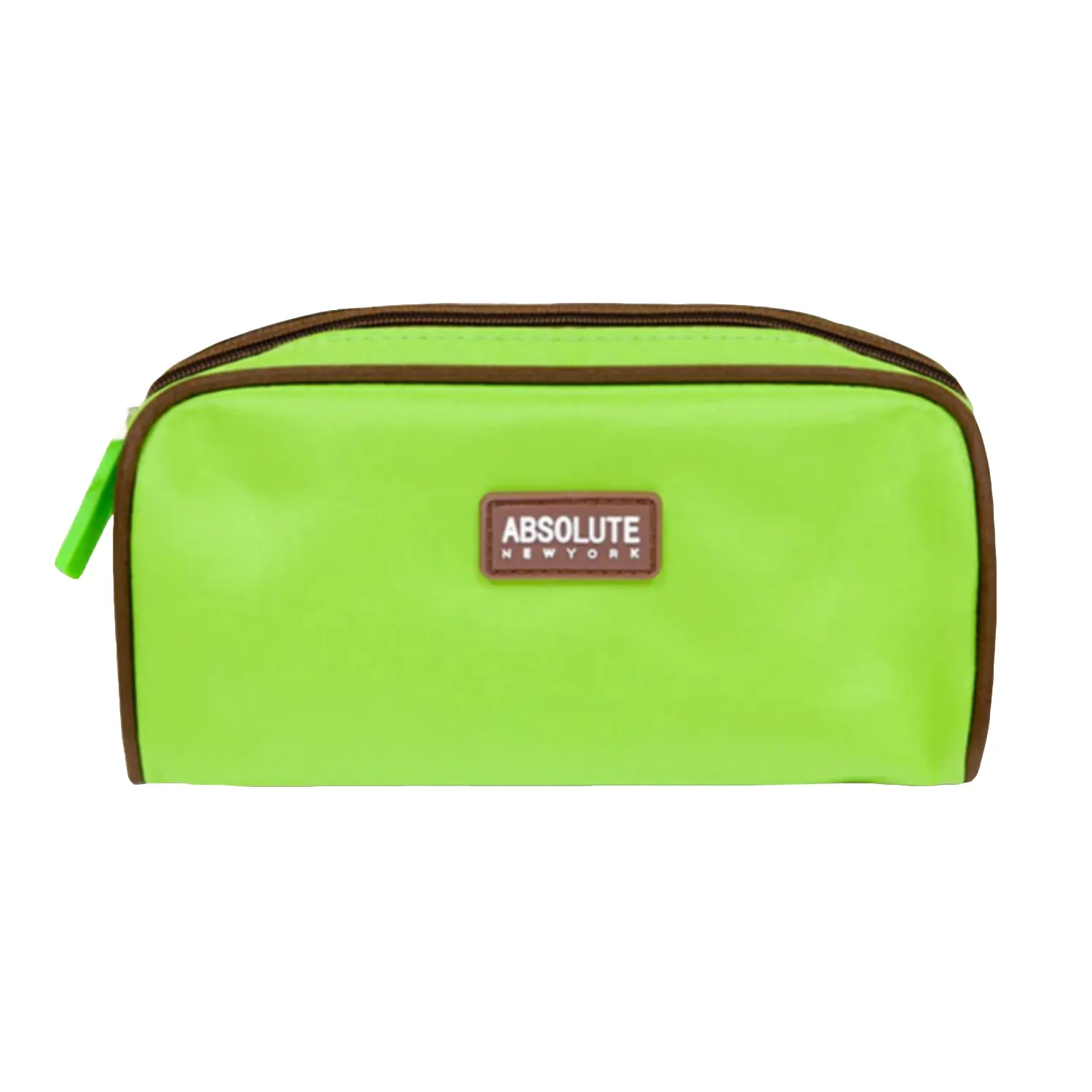 Absolute New York Green Microfiber Makeup Bag