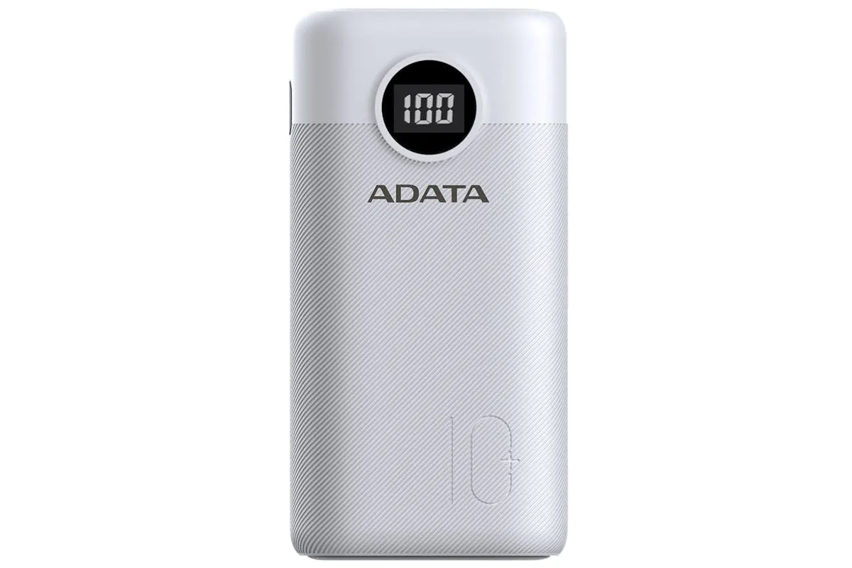 ADATA 10000mAh Portable Power Bank | White