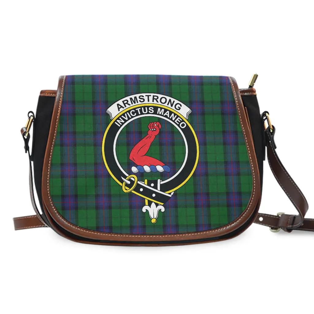 Armstrong Tartan Saddle Bag with Family Crest