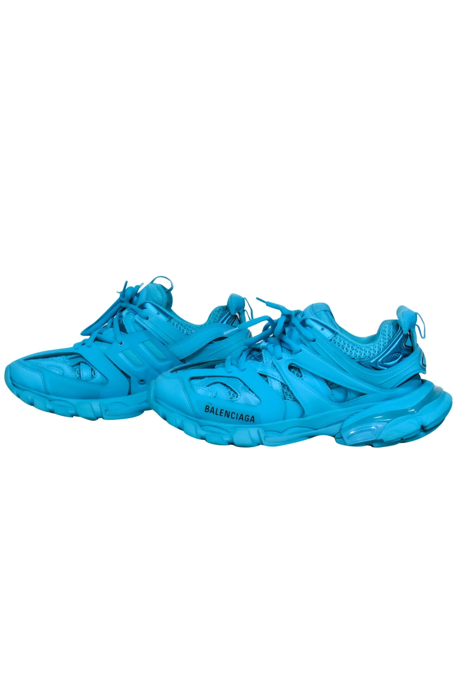 Balenciaga - Teal Blue Chunky Track Sneakers Sz 7