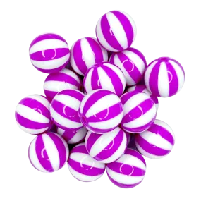 BULK PURPLE / WHITE BEACH BALL 20mm - 23064