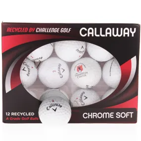 Callaway Chromesoft Refurbished A-Grade Golf Balls - 12 Pack - White