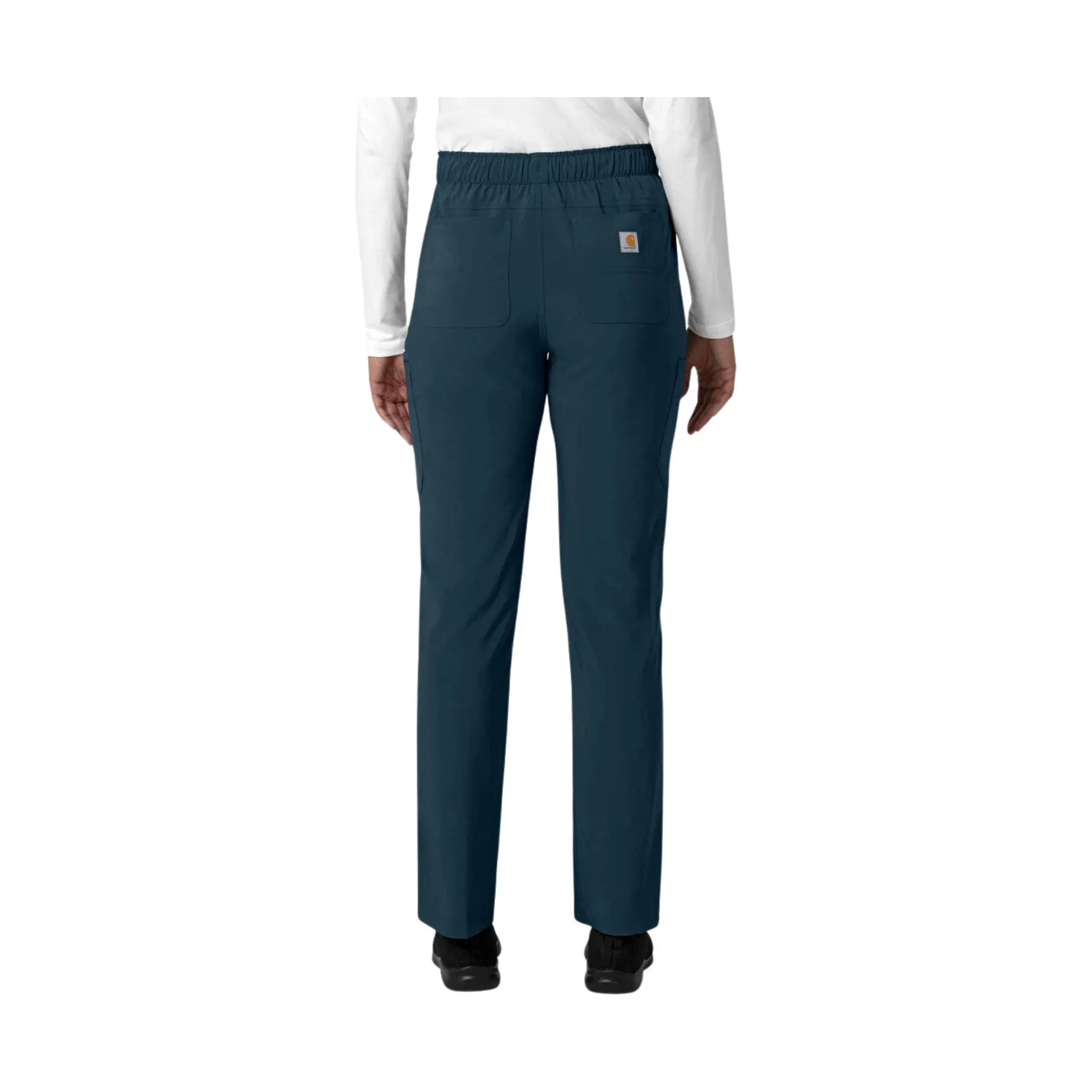 Carhartt Women's Force Cross Flex Straight Leg Cargo Scrub Pant - Navy