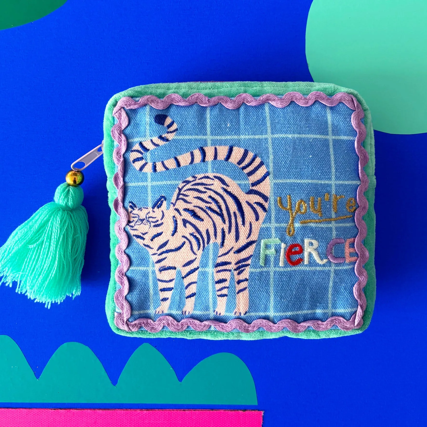 Catnip 'You're Fierce' Makeup Bag