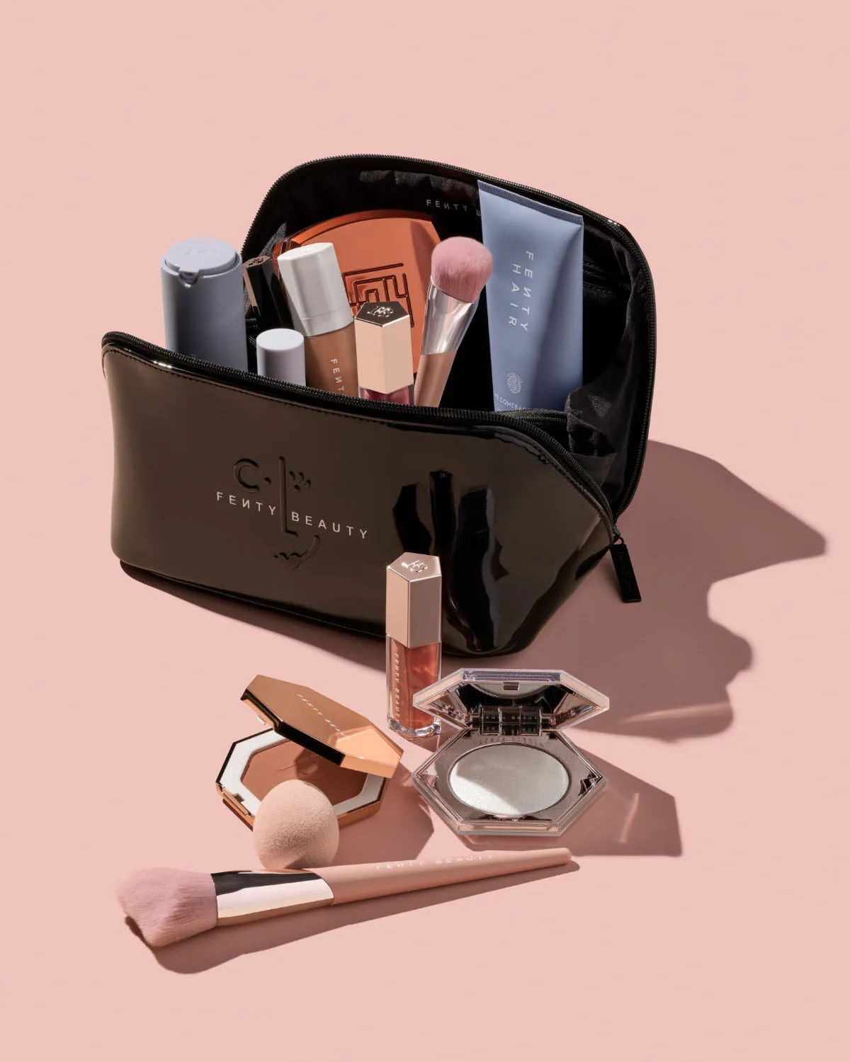 CLF Flat-Lay Makeup Bag