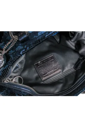 Coach - Navy Poppy "Spotlight" Sequin Bag