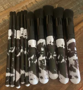 Cowprint Makeup brushes