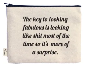 ellembee gift - The key to looking fabulous looking like shit zipper pouches