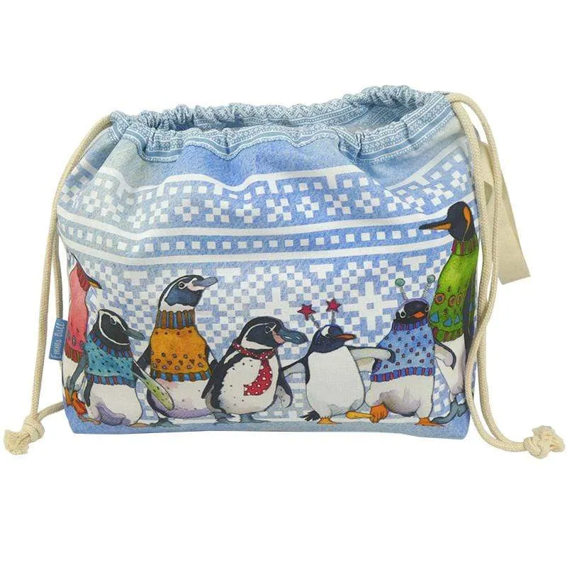 Emma Ball - Drawstring Bag - Penguins in Pullovers