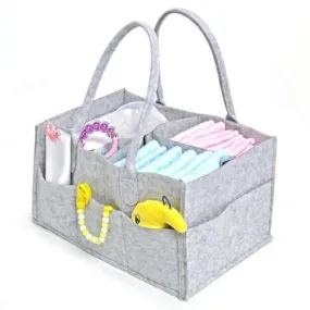 Felt Nappy Organizer Caddy - Grey