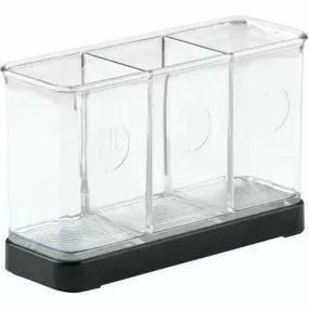 Forma 2 Flatware Organizer Matte Black/Clear