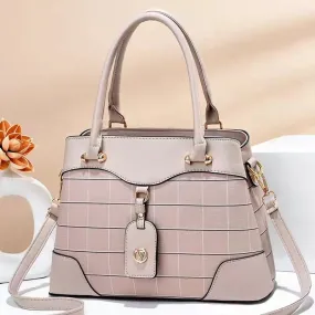 Girls Check Leather Handbags | Stylish & Functional | Makeup Bag 6910-5