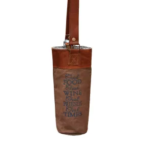 Good Food, Wine, Friends, Time Wine Tote