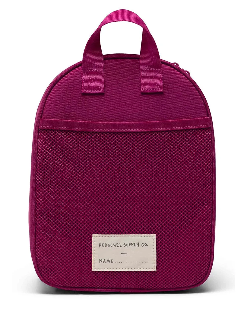 Herschel Supply Co Heritage Lunch Bag - Festival Fuschia / Saddle Brown