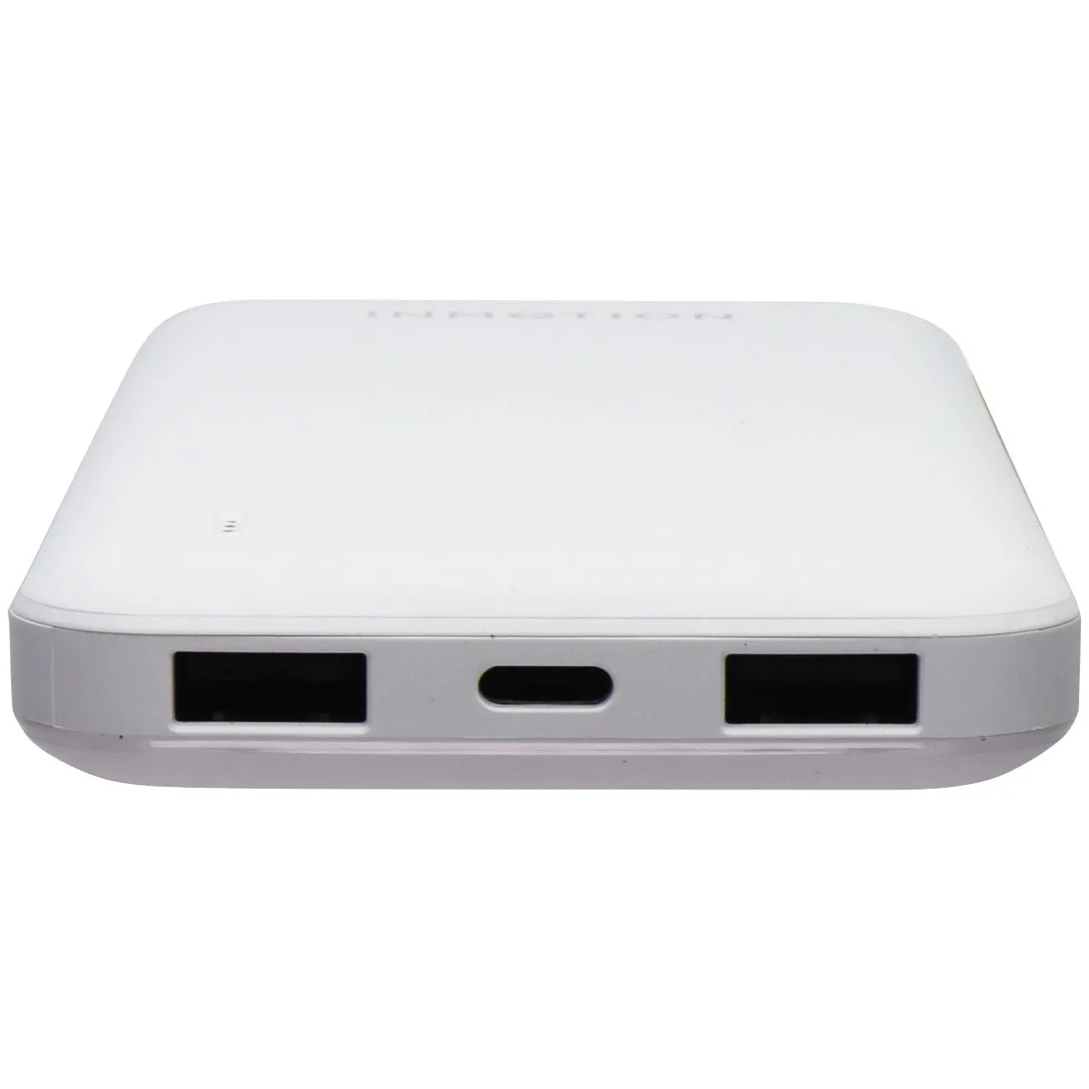 InMotion 10,000 mAh Power Bank with 2 USB-A Ports and LED Indicator - White