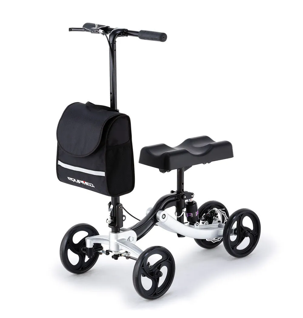 Lightweight Knee Scooter Walker with Suspension, Disc Brake - Equipmed