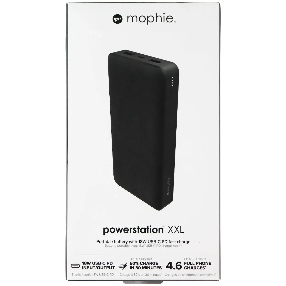 mophie Powerstation XXL Power Bank - 20,000 mAh Large Internal Battery