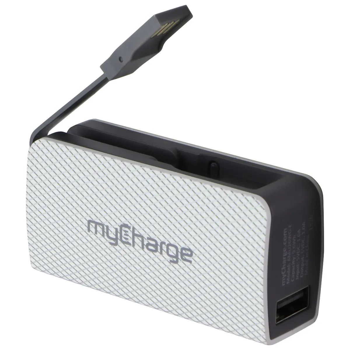 myCharge AmpMini 2600mAh Dual USB Port Portable Charger - White