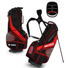 NC State Wolfpack WinCraft "Grid Iron III" 6-Way Stand Golf Bag