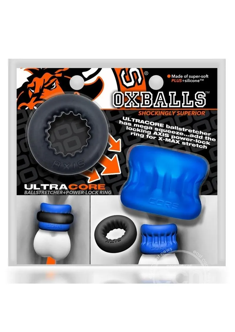 Oxballs Ultracore Core Ballstretcher with Axis Ring - Blue Ice