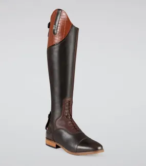 Passaggio Ladies Leather Field Tall Riding Boot Brown (Regular Calf)