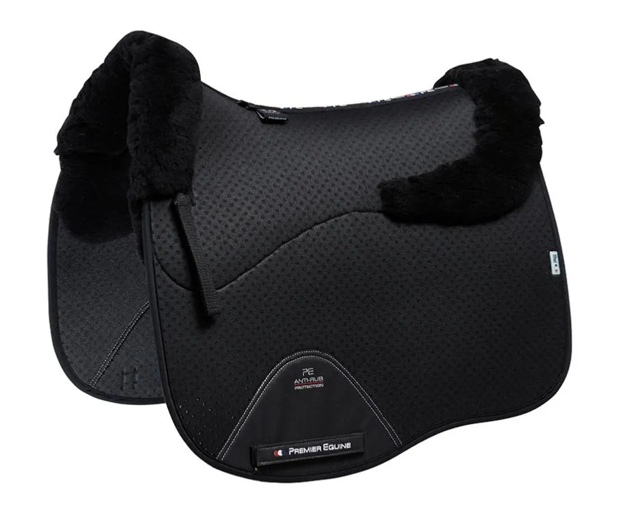 Premier Equine Close Contact Airtechnology Shockproof Wool Saddle Pad - Dressage Square