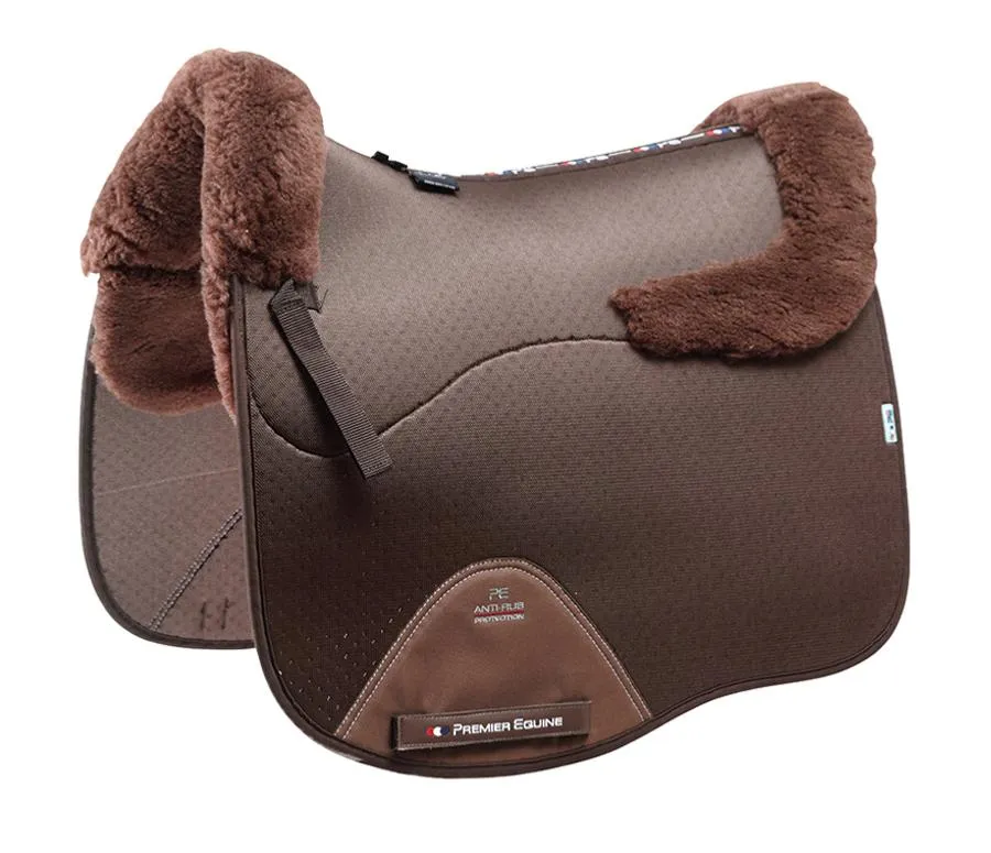 Premier Equine Close Contact Airtechnology Shockproof Wool Saddle Pad - Dressage Square