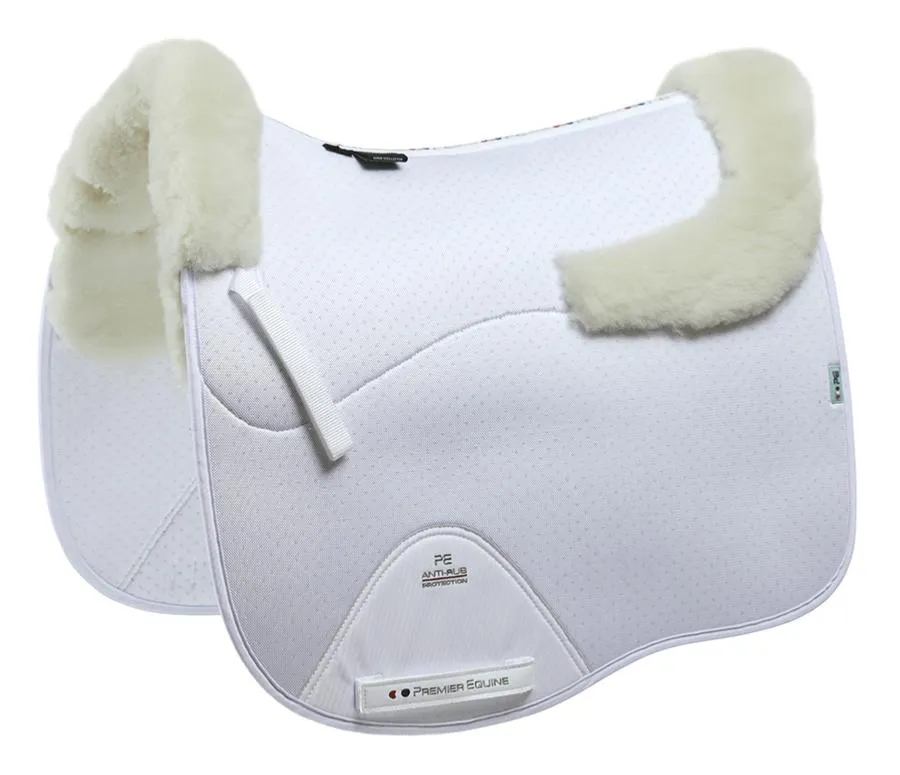 Premier Equine Close Contact Airtechnology Shockproof Wool Saddle Pad - Dressage Square