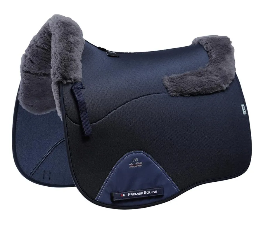 Premier Equine Close Contact Airtechnology Shockproof Wool Saddle Pad - Dressage Square