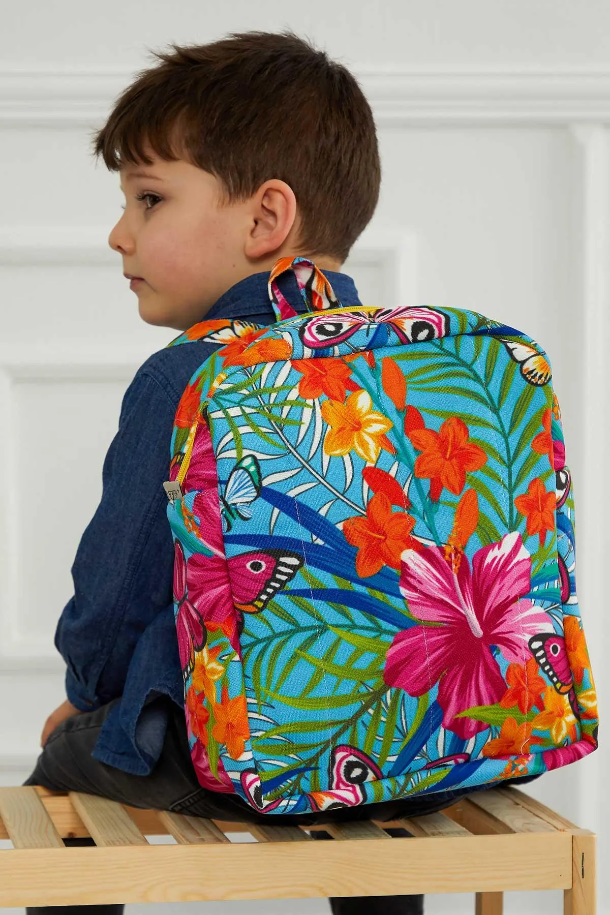 Preschool Backpack Kindergarten Little Kid Toddler School Backpacks for Boys and Girls Patterned Oversized Kid's Backpack 13'',CS-7B