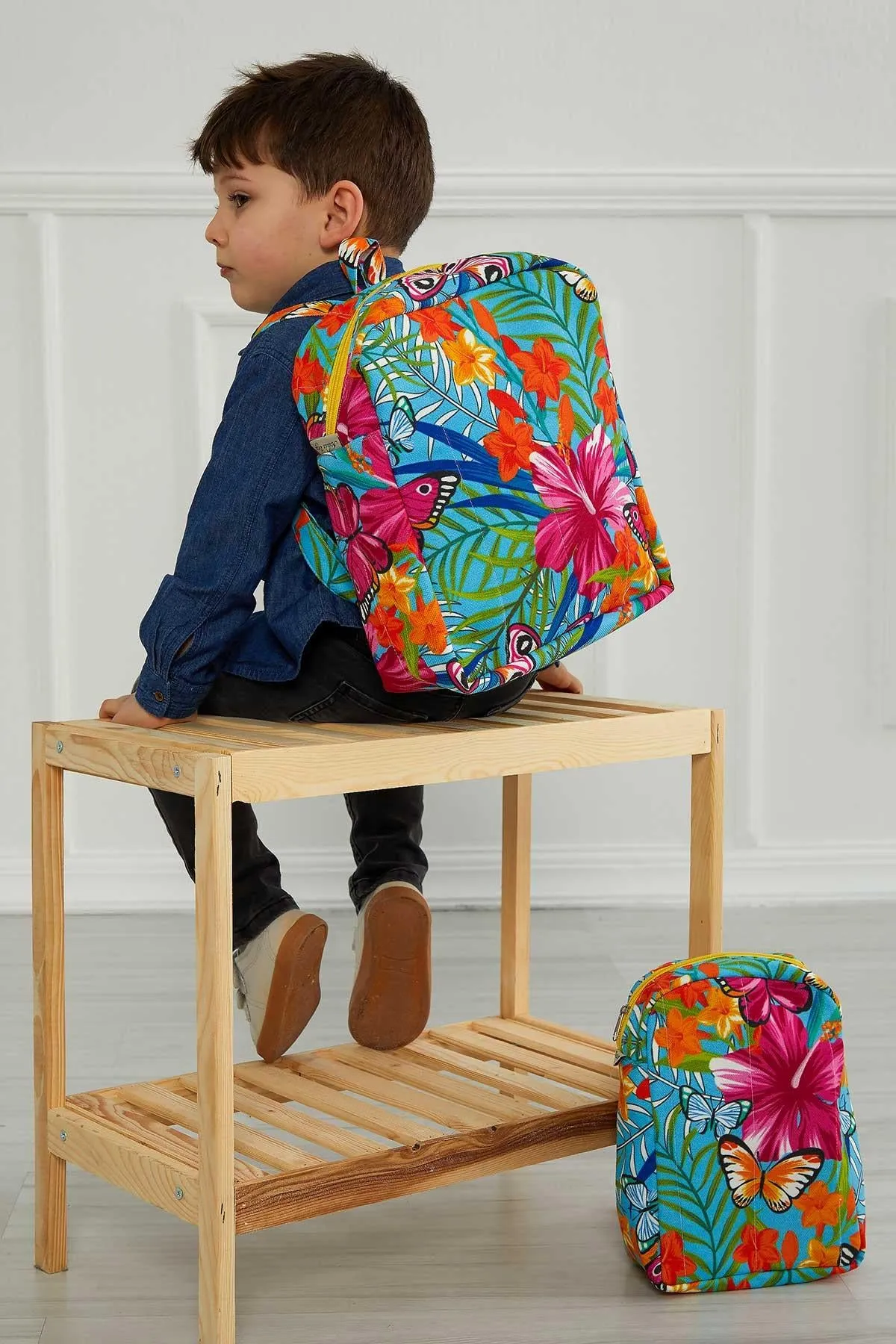 Preschool Backpack Kindergarten Little Kid Toddler School Backpacks for Boys and Girls Patterned Oversized Kid's Backpack 13'',CS-7B