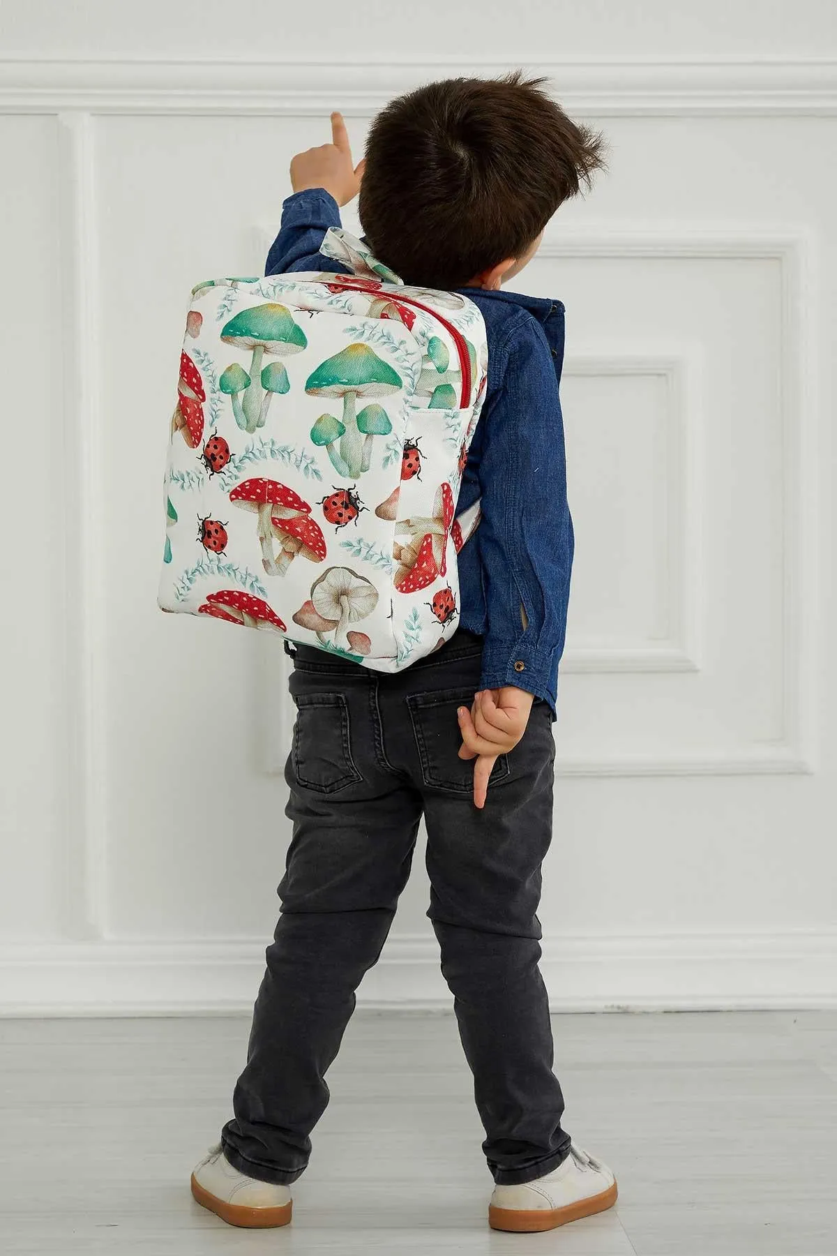 Preschool Backpack Kindergarten Little Kid Toddler School Backpacks for Boys and Girls Patterned Oversized Kid's Backpack 13'',CS-7B