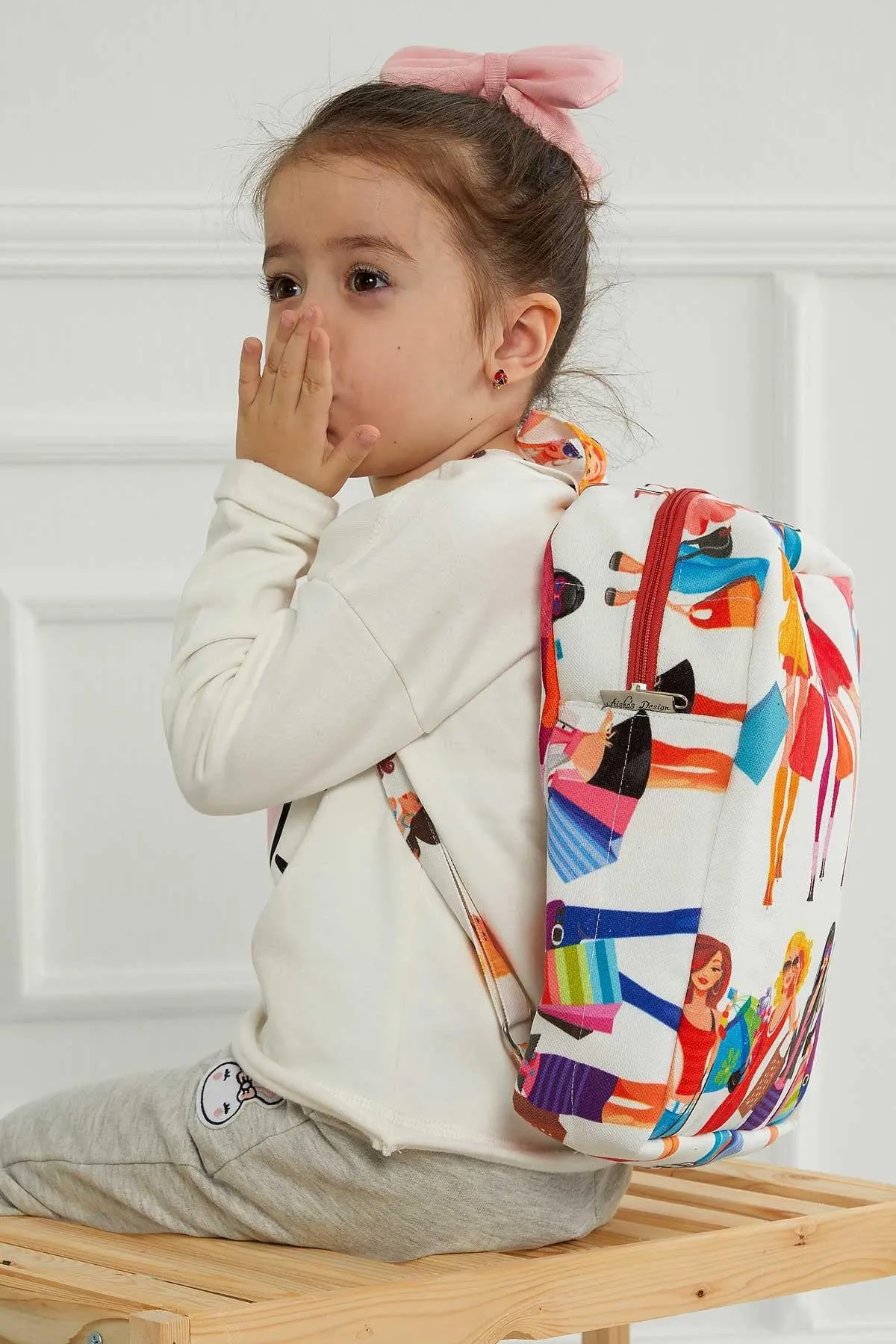 Preschool Backpack Kindergarten Little Kid Toddler School Backpacks for Boys and Girls Patterned Oversized Kid's Backpack 13'',CS-7B