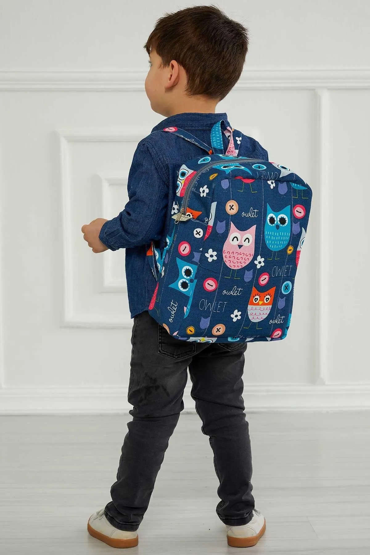 Preschool Backpack Kindergarten Little Kid Toddler School Backpacks for Boys and Girls Patterned Oversized Kid's Backpack 13'',CS-7B