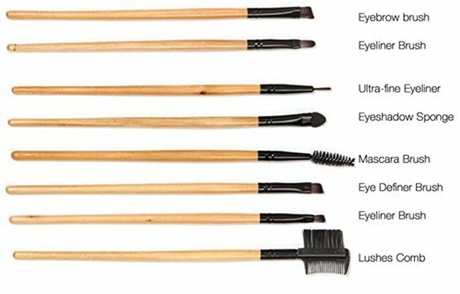 Professional Cosmetic Makeup Brushes Set - Beauty Make Up Face Kit Eyeshadow