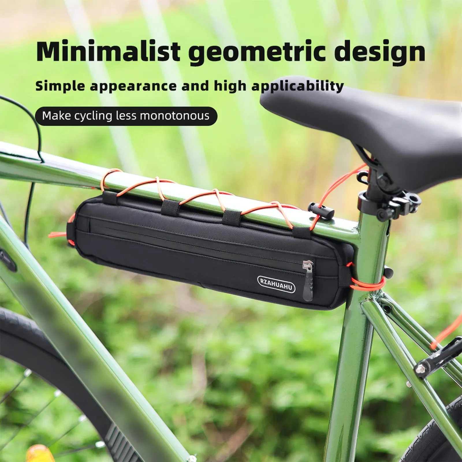 RZAHUAHU Waterproof Bicycle Triangle Bag Large Capacity Bicycle Frame Bag Bike Under Tube Bag Bicycle Accessories Mtb