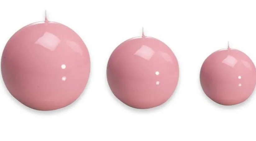 Sphere Ball Pink Candle