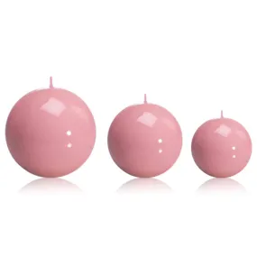 Sphere Ball Pink Candle