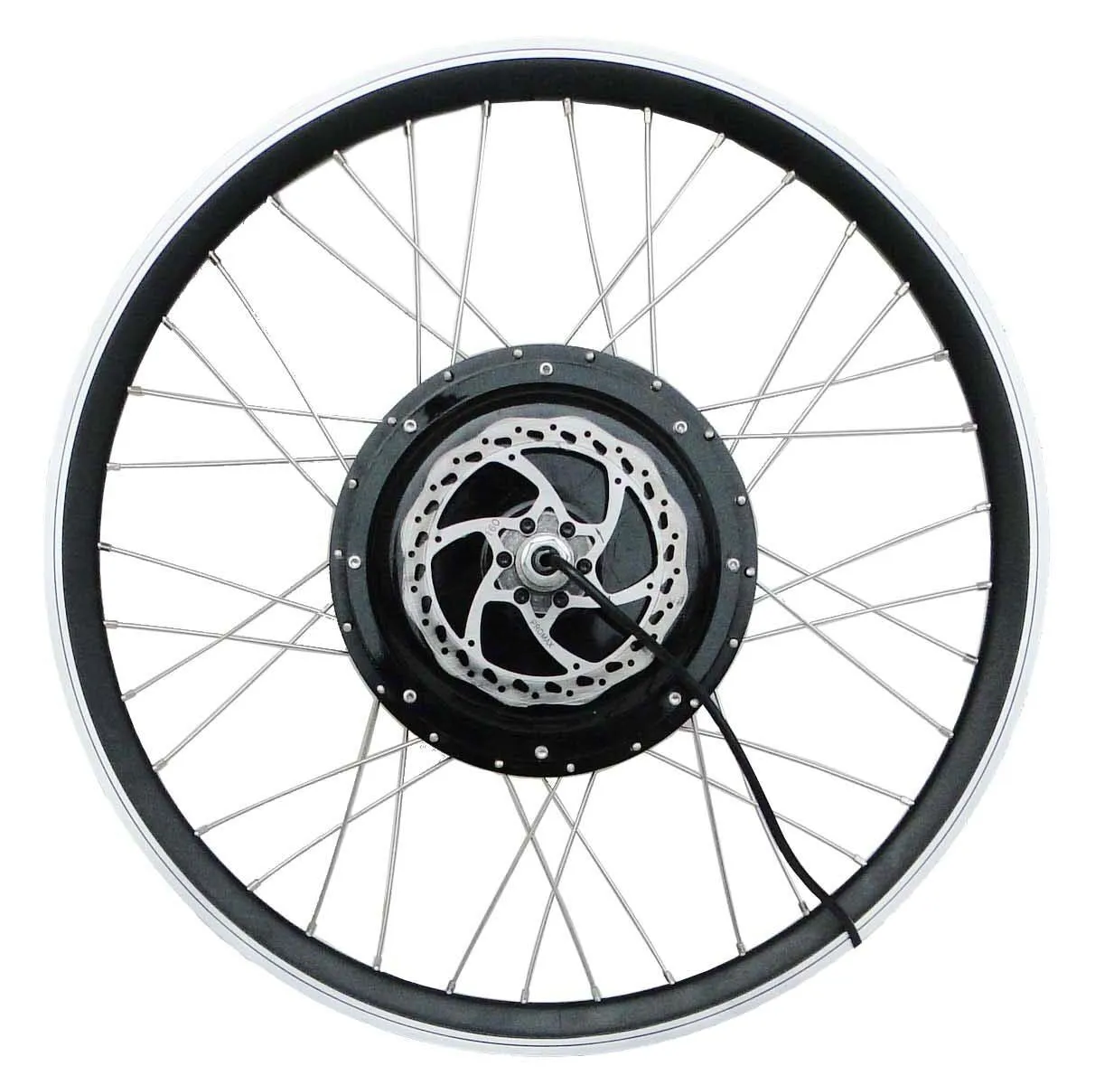 Tesla 26" Electric Conversion Front Wheel - 48 V 1000 W (With Disc Brake and LCD)