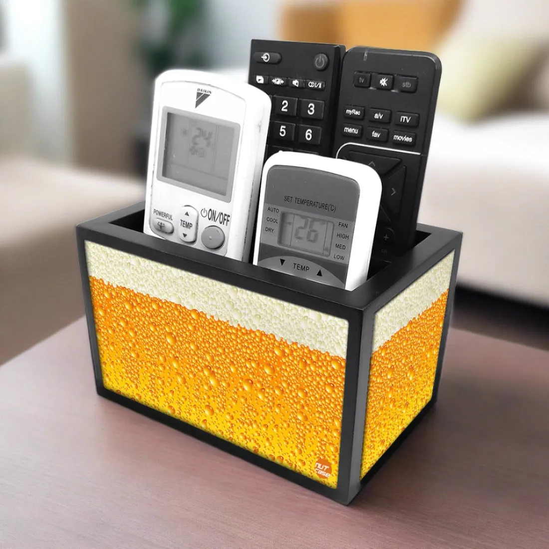 Trendy Remote Control Holder Organizer For TV / AC Remotes -  Beer