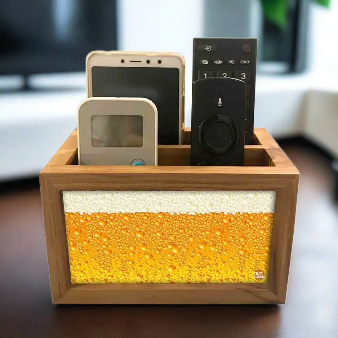 Trendy Remote Control Holder Organizer For TV / AC Remotes -  Beer